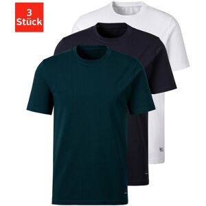 H.I.S Kurzarmshirt, (3er-Pack) petrol, navy, weiss Größe XL