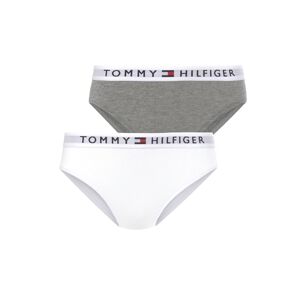 Tommy Hilfiger Underwear Slip, (Packung, 2 St., 2er-Pack), aus Bio-Baumwolle grau-meliert-weiss Größe 164/170