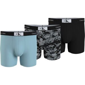 Calvin Klein Underwear Boxershorts »BOXER BRIEF 3PK«, (Packung, 3 St., 3er-Pack) AQUATIC, POLKA NOT PRT_AQUATIC, BLK Größe M (50)