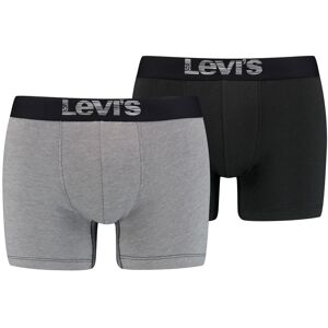 Levi's® Boxershorts, (Packung, 2 St.) grey / black Größe S