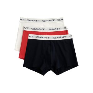 Gant Boxershorts, (Packung, 3 St., 3), mit elastischem Logobund multicolor Größe XL