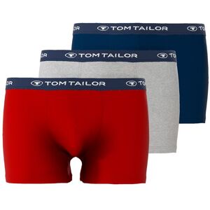 TOM TAILOR Boxershorts »Buffer«, (Packung, 3 St.) rot-mittel-uni Größe M