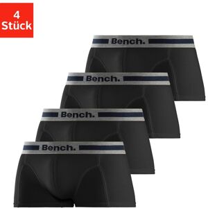 Bench. Boxershorts, (Packung, 4 St.) schwarz-anthrazit-meliert Größe S