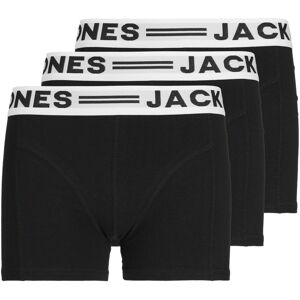 Jack & Jones Junior Boxershorts »SENSE TRUNKS 3-PACK NOOS«, (Packung, 3 St.) black Größe 128