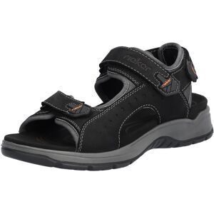 Rieker Sandale, Sommerschuh, Klettschuh, Freizeitsandale, mit 3... schwarz-grau Größe 42