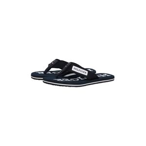 Tommy Hilfiger Zehentrenner »PATCH HILFIGER BEACH SANDAL«, Sommerschuh,... dunkelblau Größe 44