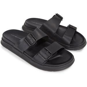 Tommy Hilfiger Pantolette »D DENSITY HILFIGER BUCKLE SANDAL«, Sommerschuh,... schwarz Größe 41