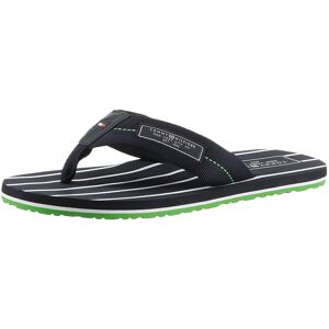 Tommy Hilfiger Zehentrenner »PATCH HILFIGER BEACH SANDAL«, mit gestreifter... nachtblau Größe 41