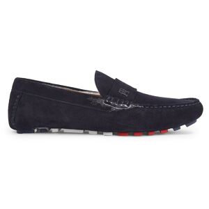 Tommy Hilfiger Mokassin »TH CLASSIC SUEDE DRIVER«, Slipper, Autofahrer Schuh,... dunkelblau Größe 40