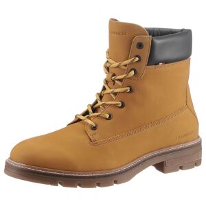 Tommy Hilfiger Schnürboots »HILFIGER PADDED NUBUCK BOOT« camelfarben Größe 44