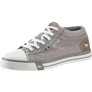 Mustang Shoes Sneaker, Schnürschuh, Halbschuh, Freizeitschuh mit Gummikappe taupe Größe 43