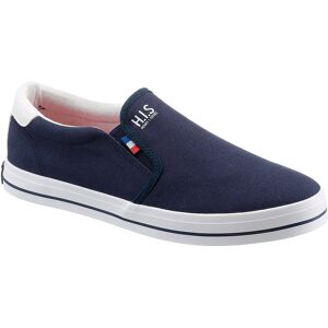 H.I.S Slip-On Sneaker, mit seitlichen Gummizügen navy-weiss Größe 40