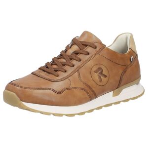 Rieker EVOLUTION Sneaker, mit R-Logo, Freizeitschuh, Halbschuh, Schnürschuh cognac Größe 40