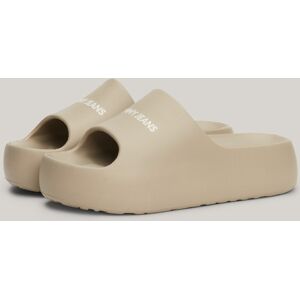 Tommy Jeans Pantolette »TJW CHUNKY FLATFORM SLIDE« hellgrau Größe 35/36