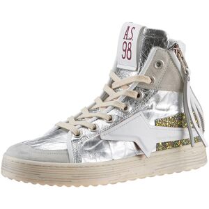 A.S.98 Sneaker »Combi 3 Ice«, Plateau, High Top-Sneaker, Schnürschuh,... silberfarben-weiss kombiniert Größe 39