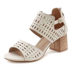 LASCANA Riemchensandalette beige Größe 38