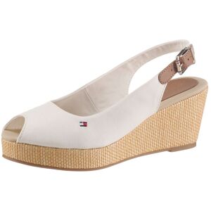 Tommy Hilfiger Sandalette »ICONIC ELBA SLING BACK WEDGE« weiss Größe 41