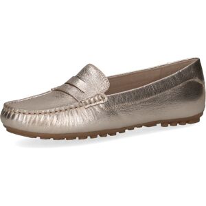 Caprice Mokassin, Loafer, Halbschuh, Slipper mit schönem Zierriegel platinfarben-metallic Größe 37