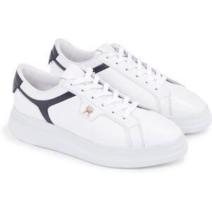 Tommy Hilfiger Plateausneaker »POINTY COURT SNEAKER« weiss-dunkelblau Größe 39