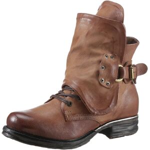 A.S.98 Bikerboots »SAINTMETAL«, mit biegsamem Draht im Schaftrand cognac used Größe 35