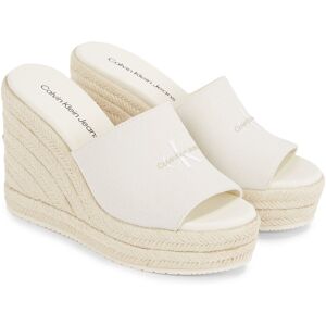 Calvin Klein Jeans Pantolette »SLIDE WEDGE ROPE SANDAL ML BTW« weiss Größe 38