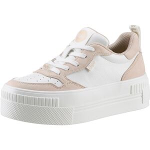 Buffalo Plateausneaker »PAIRED COURT«, im Basket-Style, Freizeitschuh,... weiss-creme Größe 39