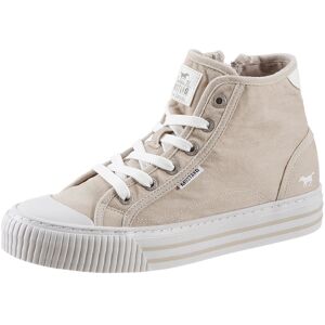 Mustang Shoes Plateausneaker, Schnürschuh, Freizeitschuh, High Top-Sneaker... beige Größe 45