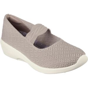 Skechers Riemchenballerina »ARYA-THAT'S SWEET«, Keilpumps, Slipper für... taupe Größe 38