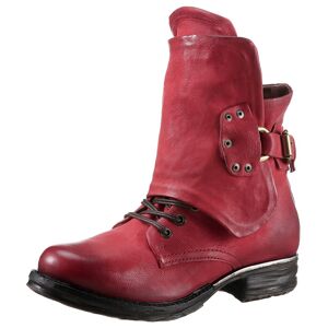 A.S.98 Bikerboots »SAINTMETAL« rot used Größe 35