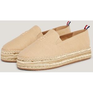 Tommy Hilfiger Espadrille »TH EMBROIDERED GOLD FLATFORM« beige-goldfarben Größe 40