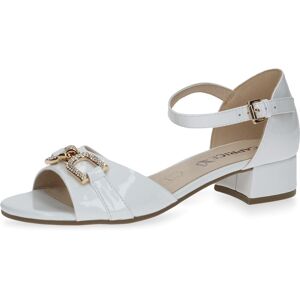 Caprice Sandalette weiss-glänzend Größe 40,5