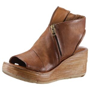 A.S.98 Schaftsandalette »CALVADOS«, Sommerschuh, Sandalette, Keilabsatz, mit... cognac Größe 35