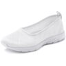 LASCANA Sneaker Ballerinas, ultraleichter Slipper,Freizeitschuh aus Mesh,... weiss Größe 39