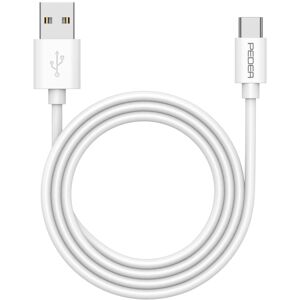 PEDEA USB-Kabel »Schnelllade- und Datenkabel USB-A/USB-C, 1m«, USB Typ A Weiss Größe