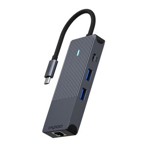 Rapoo USB-Adapter »UCM-2004 USB-C Multiport Adapter, 8in1, Grau«, USB-C zu... grau Größe