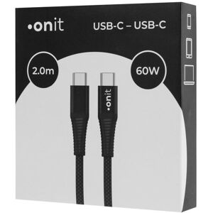 onit USB-Kabel »USB C - USB C 2« Schwarz Größe