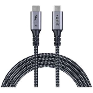 onit USB-Kabel »4-Kabel USB C - USB C 1 m, Grau/Schwarz« Grau, Schwarz Größe