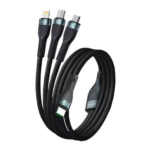 4smarts USB-Kabel »USB-C PremiumCord Multi 60W«, USB-C, Lightning, 150 cm Schwarz Größe