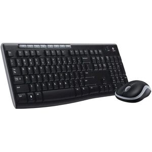 Logitech Tastatur- und Maus-Set »MK270 UK-Layout«, (Set, Tastatur-Maus-Set) schwarz/grau/weiss Größe