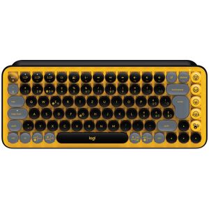 Logitech Wireless-Tastatur »POP Keys Blast Yellow« Gelb, Schwarz Größe