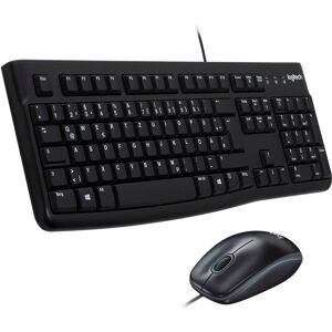 Logitech Tastatur- und Maus-Set »Desktop MK120« schwarz Größe