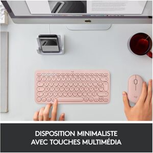 Logitech Wireless-Tastatur »K380 for Mac Multi-Device Rosa« Rosa Größe