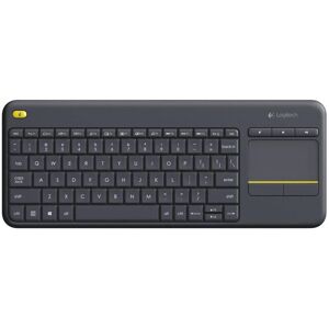 Logitech PC-Tastatur »K400 Plus US-Layout«, (Ziffernblock-Touchpad) grau Größe