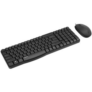 Rapoo Tastatur- und Maus-Set »NX1820 kabelgebundenes Tastatur-Maus-Set, 1600... schwarz Größe