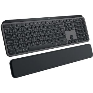 Logitech Wireless-Tastatur »MX Keys S Plus CH-Layout mit Handgelenkauflage« Graphit Größe