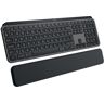 Logitech Wireless-Tastatur »MX Keys S Plus CH-Layout mit Handgelenkauflage« Graphit Größe