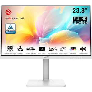 MSI LED-Monitor »Modern MD2412PW«, 60 cm/24 Zoll, 1920 x 1080 px, Full HD, 1... weiss Größe