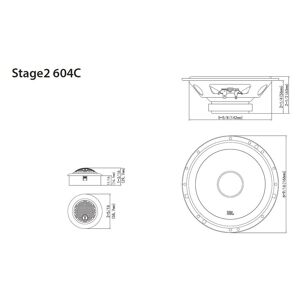 JBL Auto-Lautsprecher »Stage2 6«  Größe