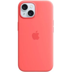 Handyhülle »Apple iPhone 15 Silikon Case mit MagSafe«, Apple iPhone 15,... guave pink Größe