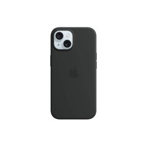 Handyhülle »Apple iPhone 15 Silikon Case mit MagSafe«, Apple iPhone 15,... schwarz Größe